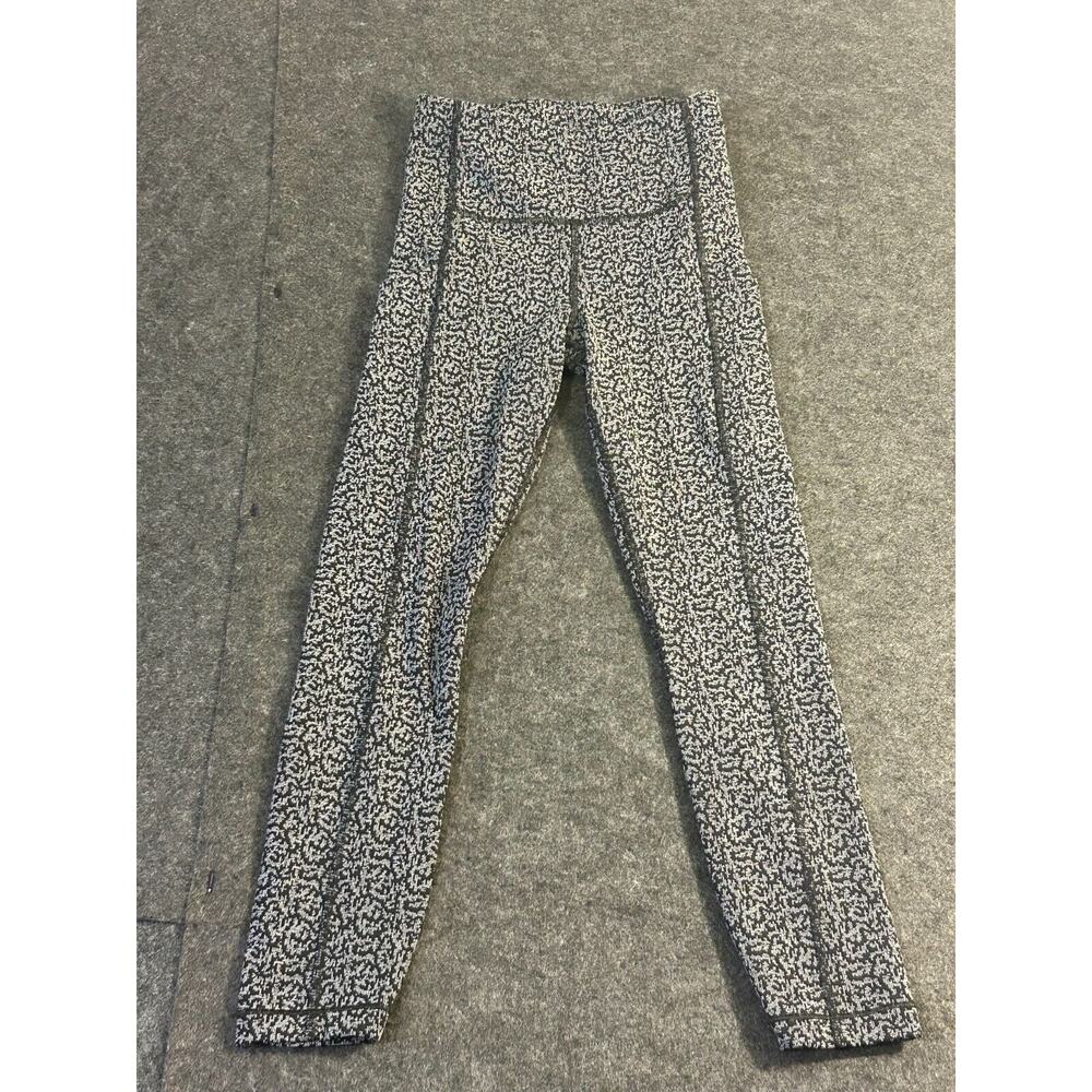 Athleta Ultimate Stash Pocket Textured Black and Gray 7/8 Tight‎ Size XXS